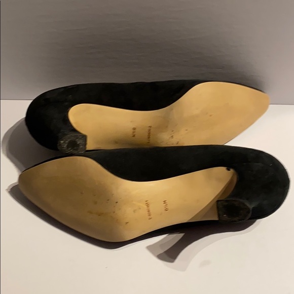 Vintage Black Suede Leather Designer Heels!!! - Picture 6 of 6